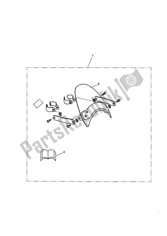 Tutte le parti per il Flyscreen Kit 237541>, Chrome del Triumph America Carburettor 790 2002 - 2007